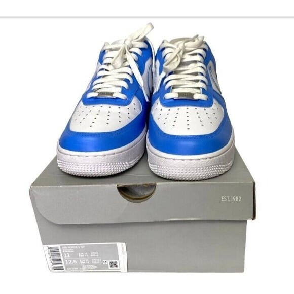 Nike Shoes - Nike Air Force 1 '07  CW2288-111 White Blue Sneakers Size US 11 Mens 12.5 Women